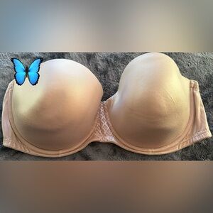 Bali Soft Beige Strapless Bra - 40DD